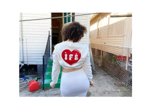 GTMM x Discos Ifá | ÌFÉ - HEART FULL OF LOVE - CROP TOP SWEATSHIRT