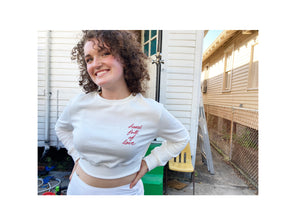 GTMM x Discos Ifá | ÌFÉ - HEART FULL OF LOVE - CROP TOP SWEATSHIRT