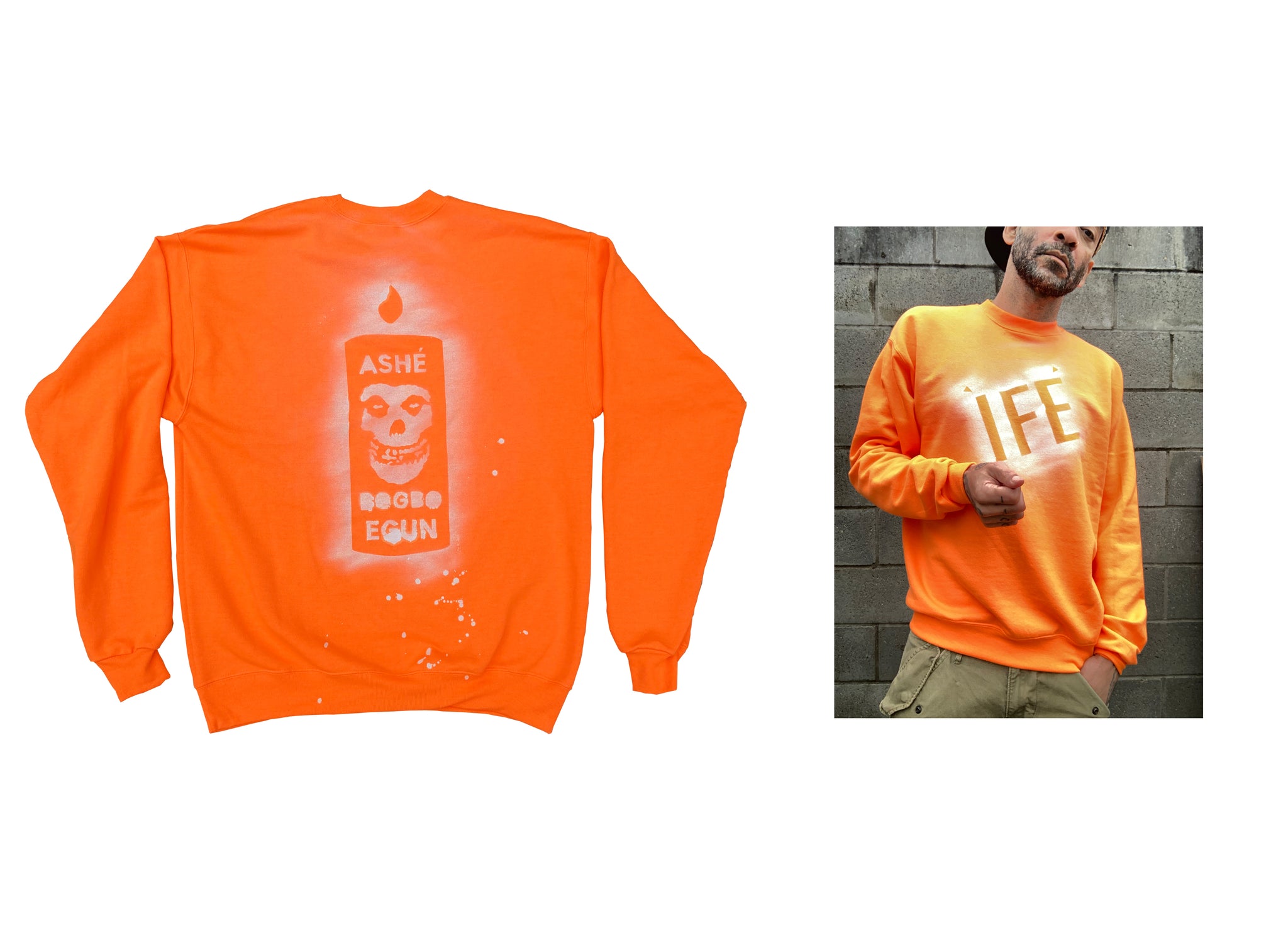 GTMM x Discos Ifá | ÌFÉ ASHÉ BOGBO EGUN - DIY CREWNECK SWEATSHIRT